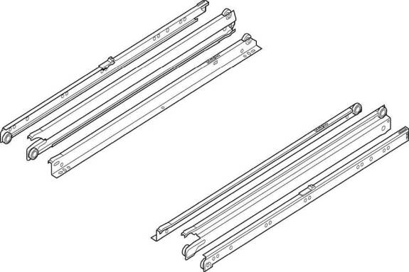 Cream 430E-5500 22" Bottom Mount Slide