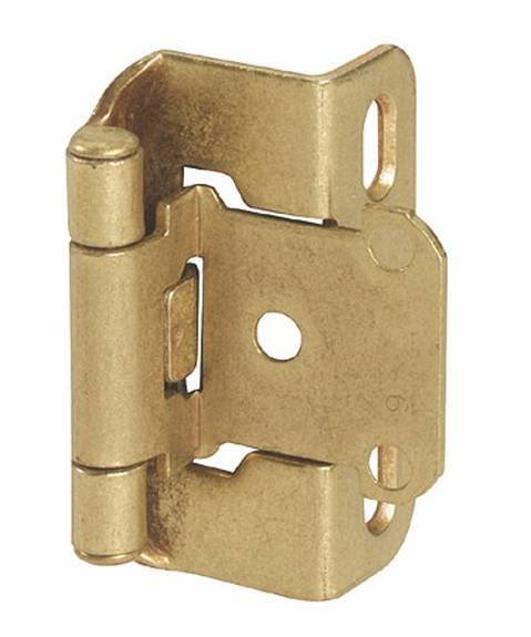 D-7550-3 Soft-Close Hinge 1/2'' Overlay P/W